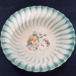 Homer Laughlin Vintage Antique Floral Serving Bowl